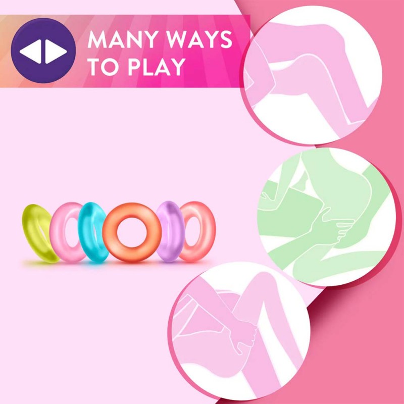 Blush Play With Me Assorted Cock Rings 6PCS1