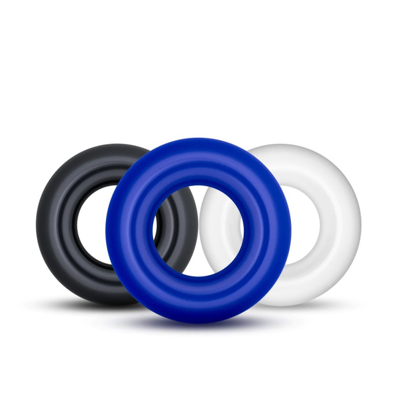 Blush Stay Hard Assorted Colors Donut Cock Rings 3PCS3
