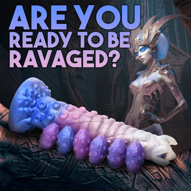 Creature Cocks Tenta Queen Ovipositor Fantasy Dildo with Eggs3