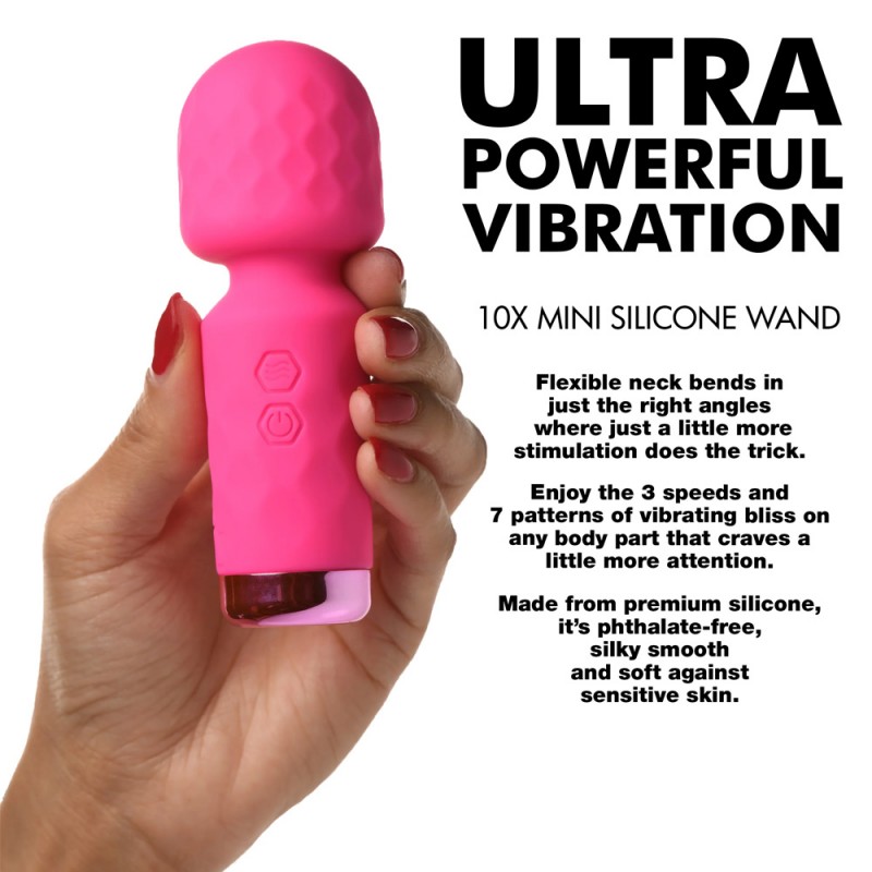 Bang! 10X Mini Silicone Wand Clitoral Vibrator