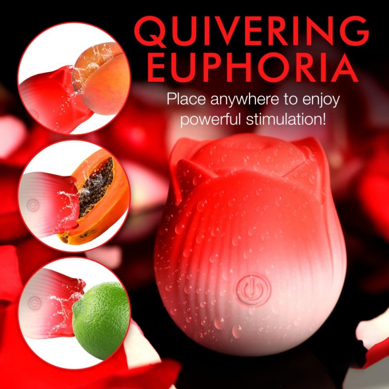 Bloomgasm Pulsing Petals Throbbing Rose Vibrator Clit Stimulator