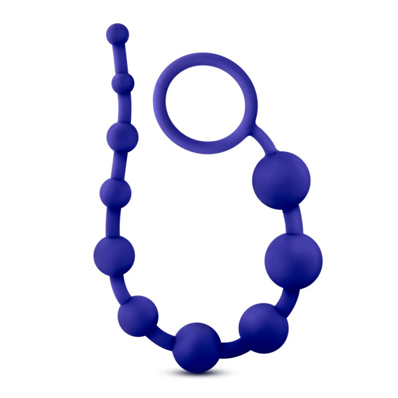 Blush Luxe Indigo 12.5-Inch Silicone Anal Beads