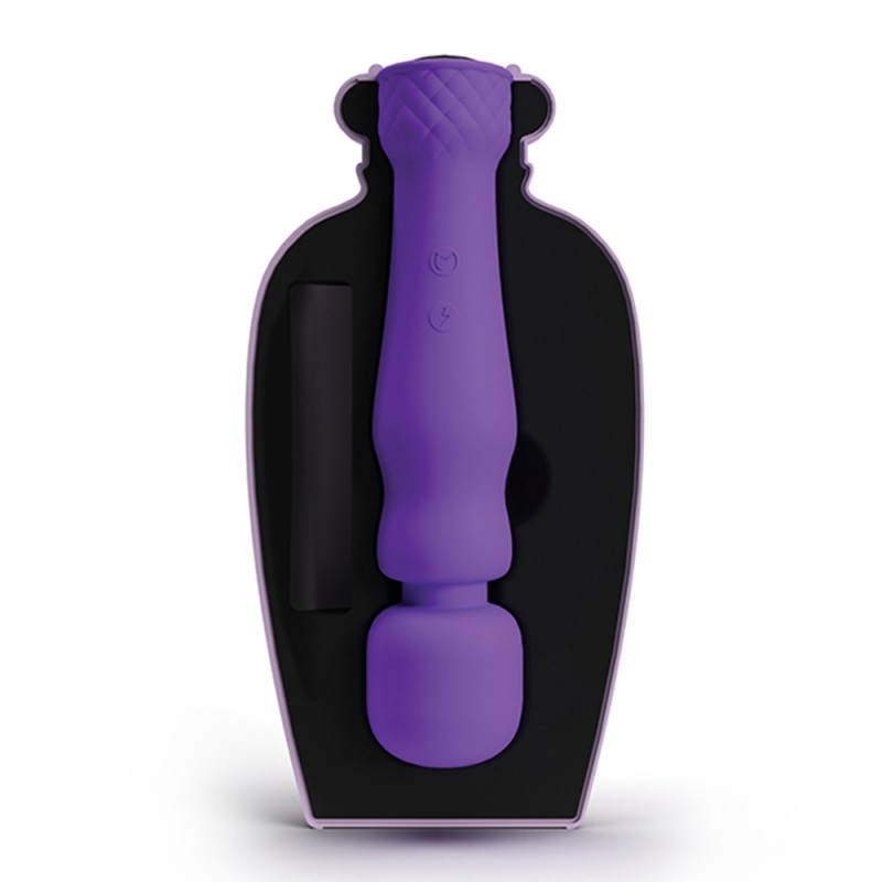 Lola Milani Mystique Clitoral Wand Vibrator w/Taupe Bottle