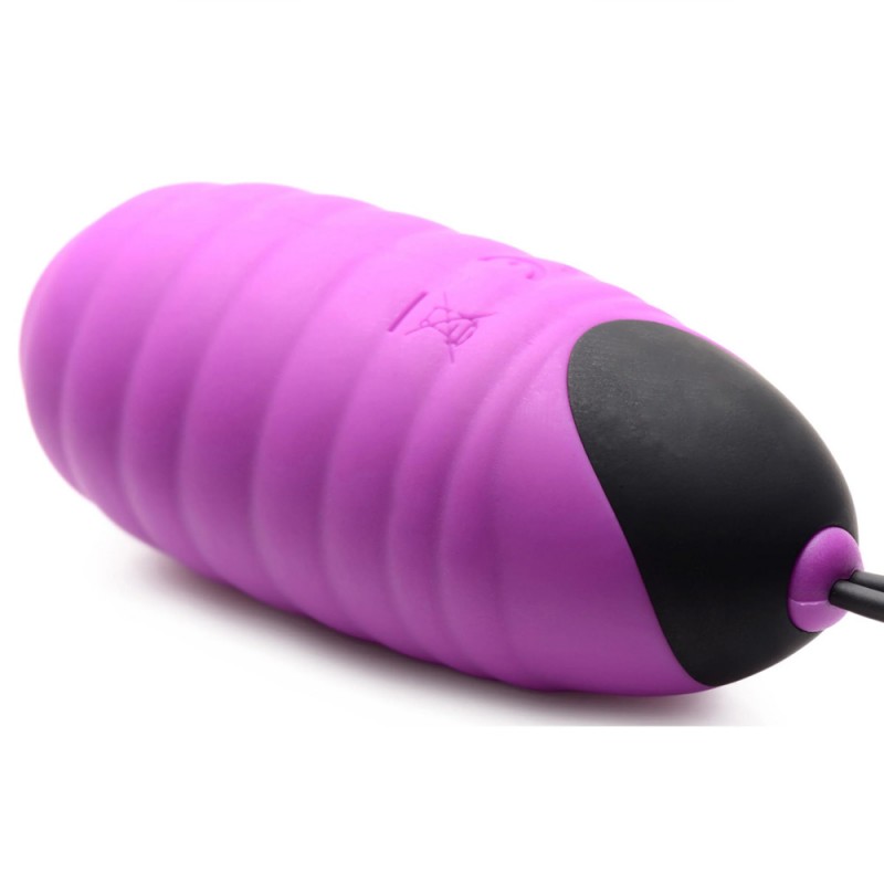 28X Ribbed Silicone Egg Clit Vibrator with Remote2