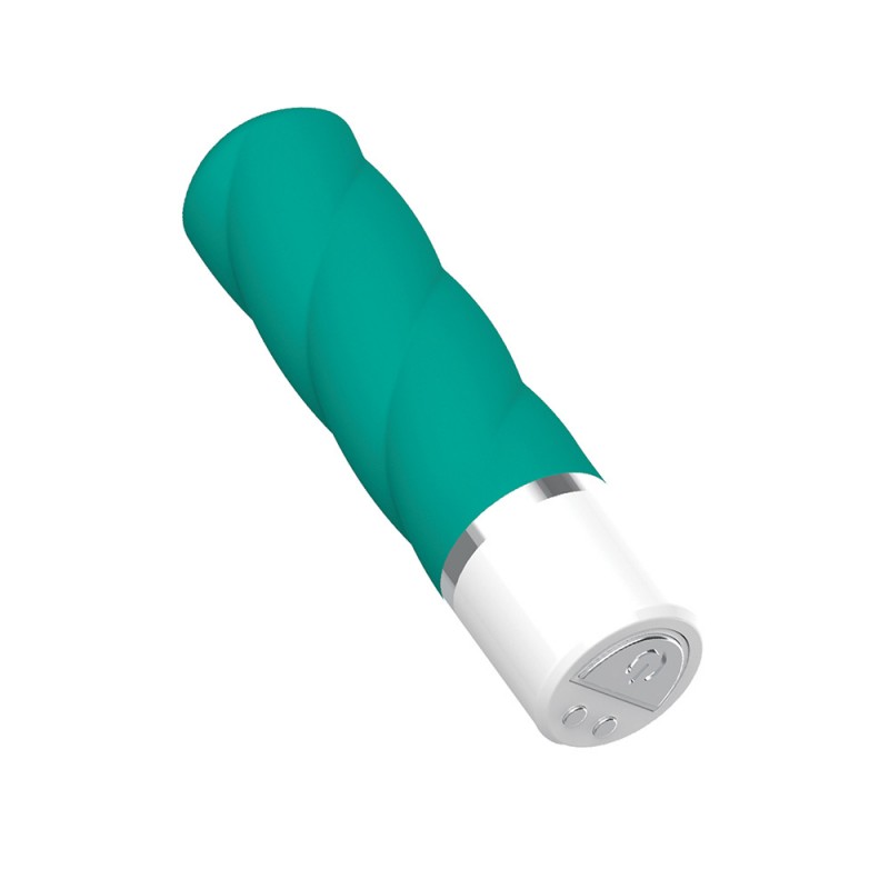 Nobu Mini Siera Twisted Teal Bullet Vibrator