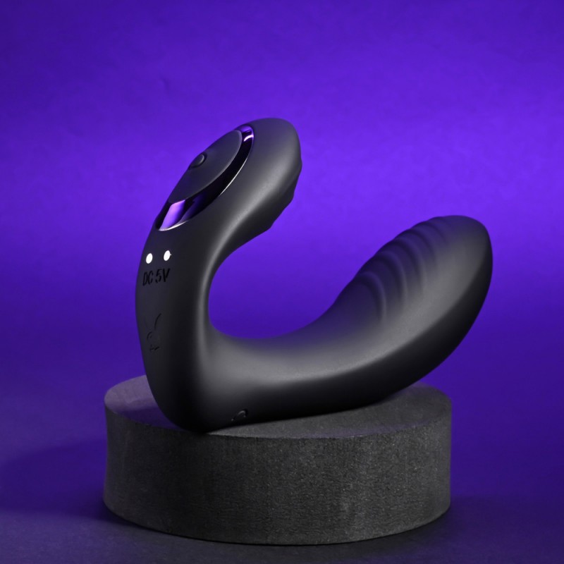 Playboy Pleasure Play time Multi Play Black G-Spot & P-Spot Vibrator