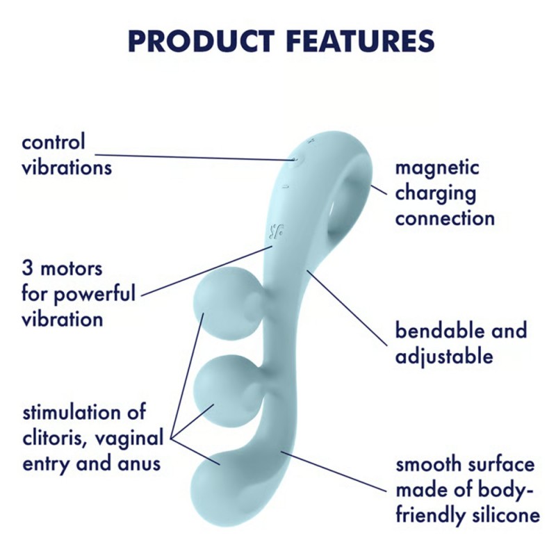 Satisfyer Tri Ball 2 Clitoral vaginal anal synchronized stimulation