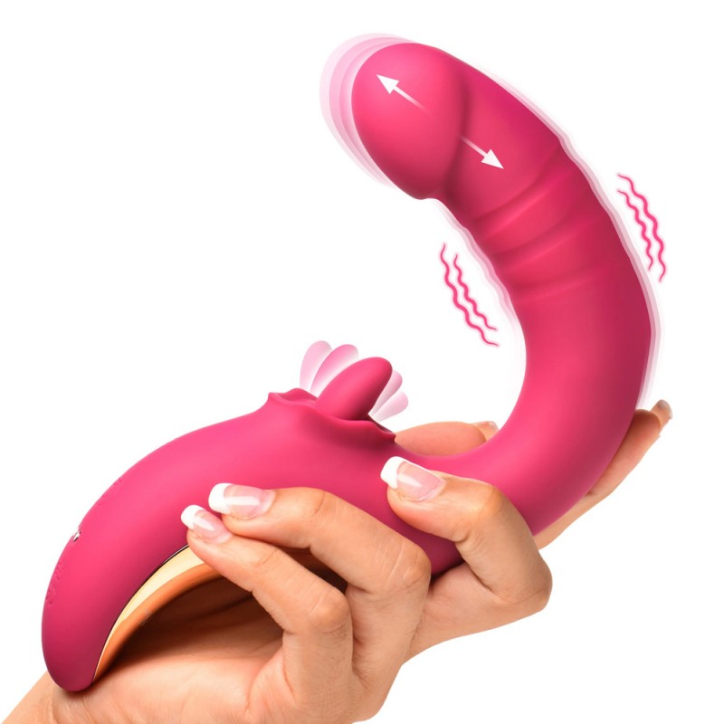 Lickgasm Tease and Please Thrusting and Licking Vibrator