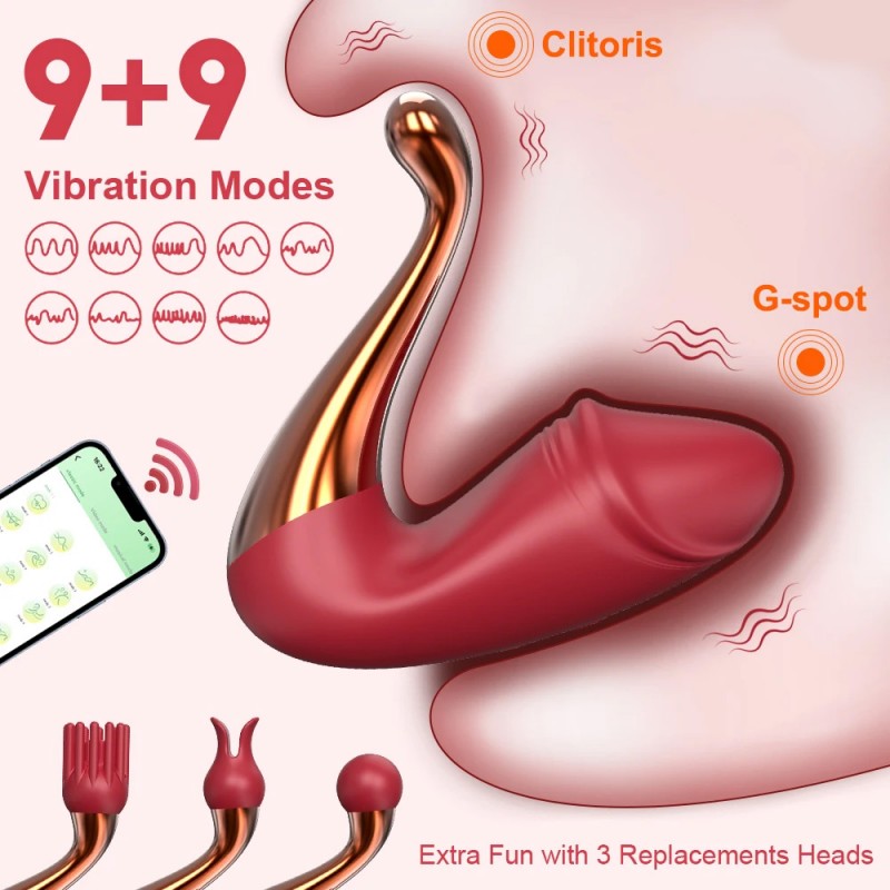 Clit Vibrator G-spot Stimulator Wearable Vibrating Egg with APP Remote