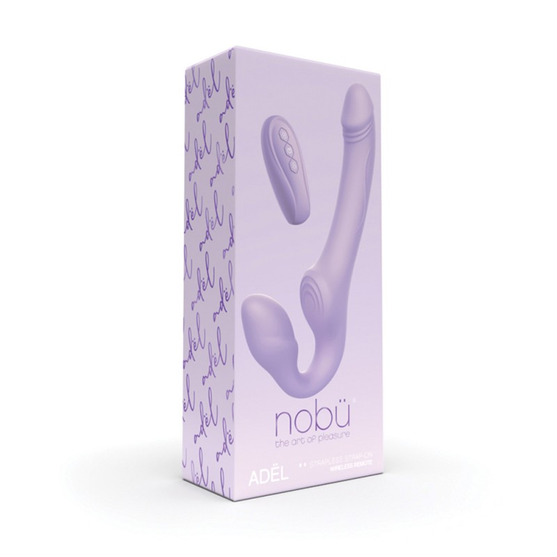 Nobu Adel Strapless Strap On Vibrating Dildo with Remote3