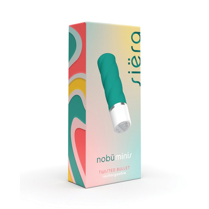 Nobu Mini Siera Twisted Teal Bullet Vibrator