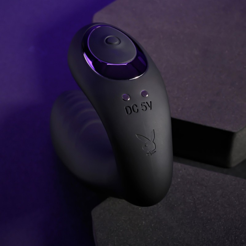 Playboy Pleasure Play time Multi Play Black G-Spot & P-Spot VibratorPlayboy Pleasure Play time Multi Play Black G-Spot & P-Spot 