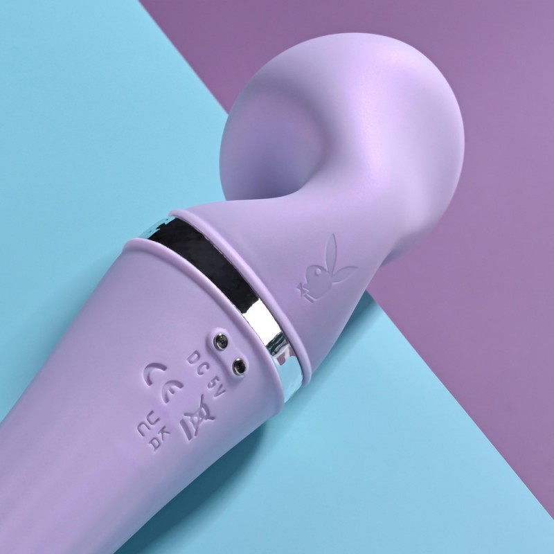 Playboy Pleasure Vibrato Lilac Wand Vibrator