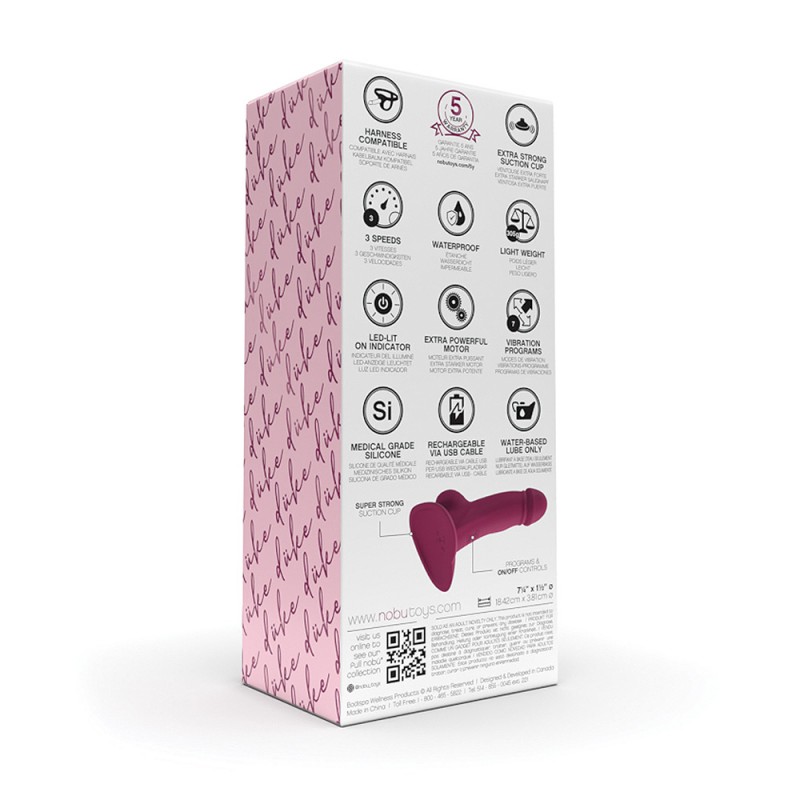 Nobu Duke Vibrating Dong Silicone Dildo with Suction Cup4