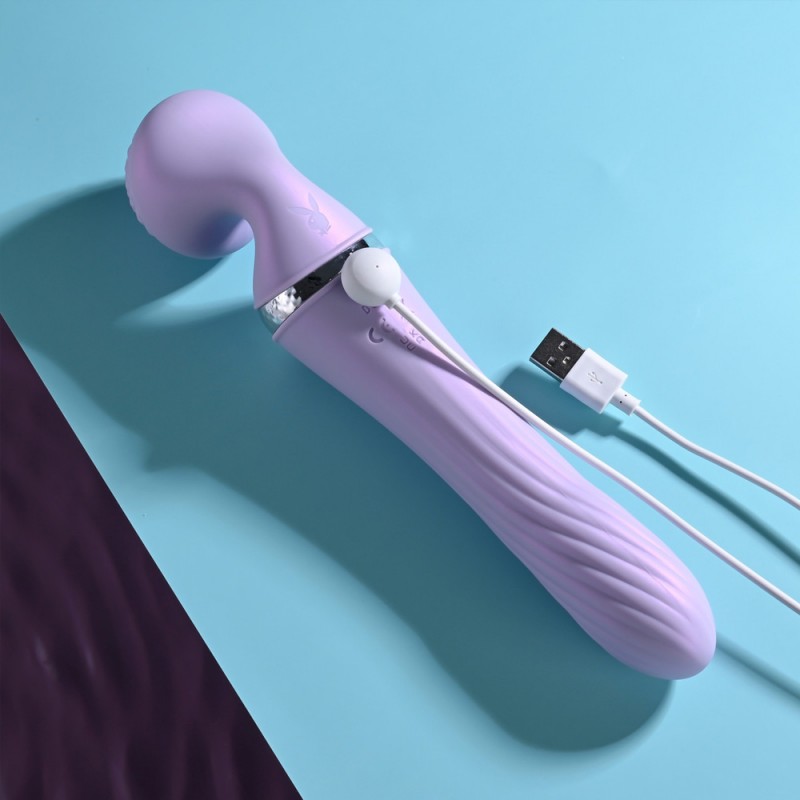 Playboy Pleasure Vibrato Lilac Wand Vibrator