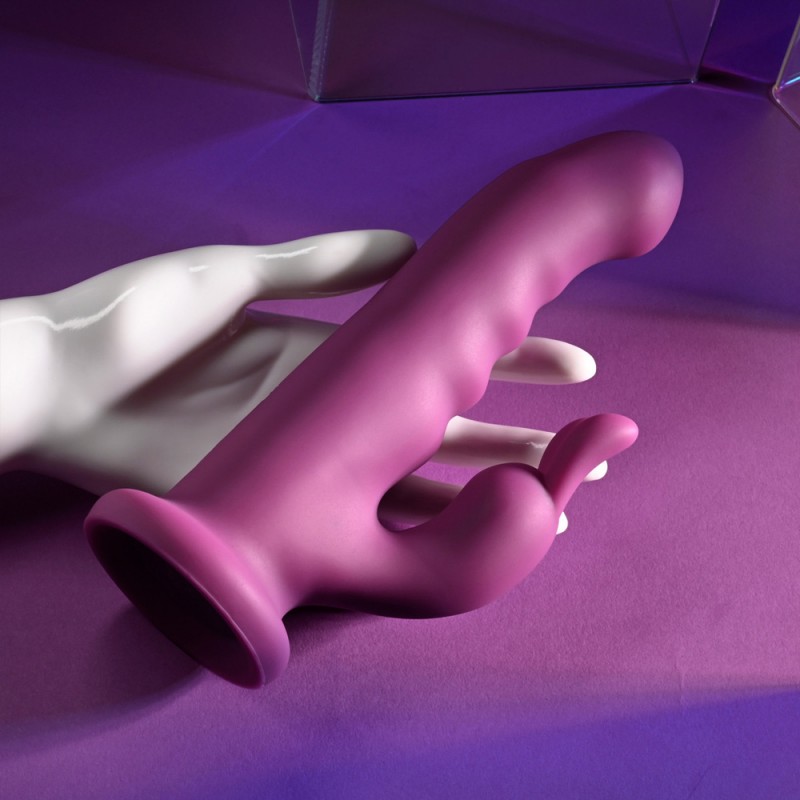 Playboy Pleasure Fluffle Rotating Rabbit Vibrator with Suction Cup