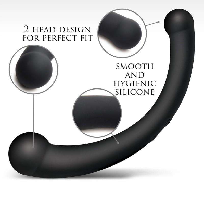 10X Vibra-Crescent Vibrating Silicone Dual Ended Dildo5