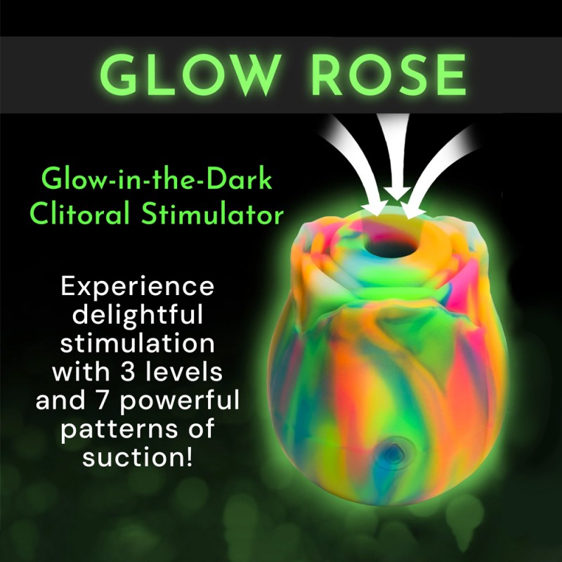 Bloomgasm Glow Rose Glow-in-the-Dark Clitoral Stimulator Rose Vibrator