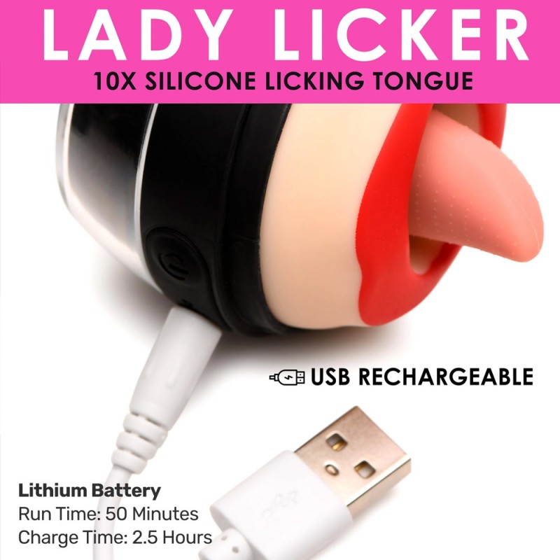 Lickgasms 10X Lady Licker Clitoral Stimulator Tongue Licking Vibrator4