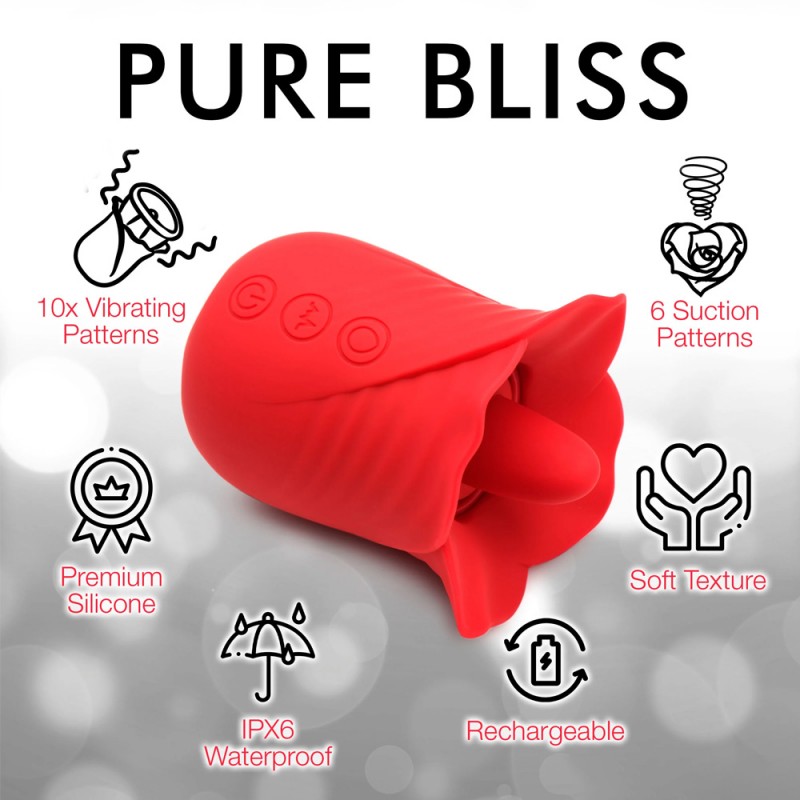 Lily Lover Sucking & Vibrating Clitoral Stimulator with Suction Cup1