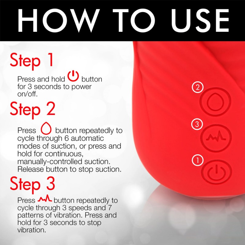 Lily Lover Sucking & Vibrating Clitoral Stimulator with Suction Cup6