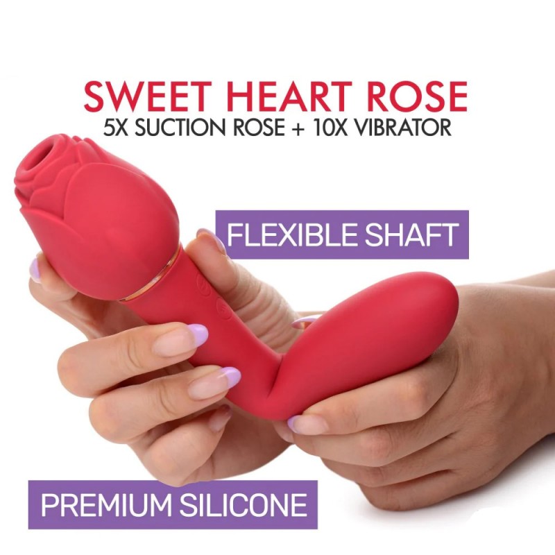 Bloomgasm Sweet Heart Rose Clit Suction Vibrator