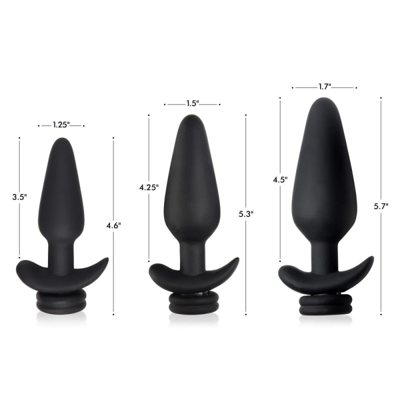 Tailz Snap-On Interchangeable Vibrating XL Silicone Anal Plug