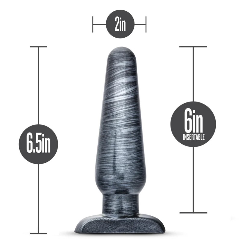 Jet By Blush The Plug Carbon Metallic Black Anal Plug