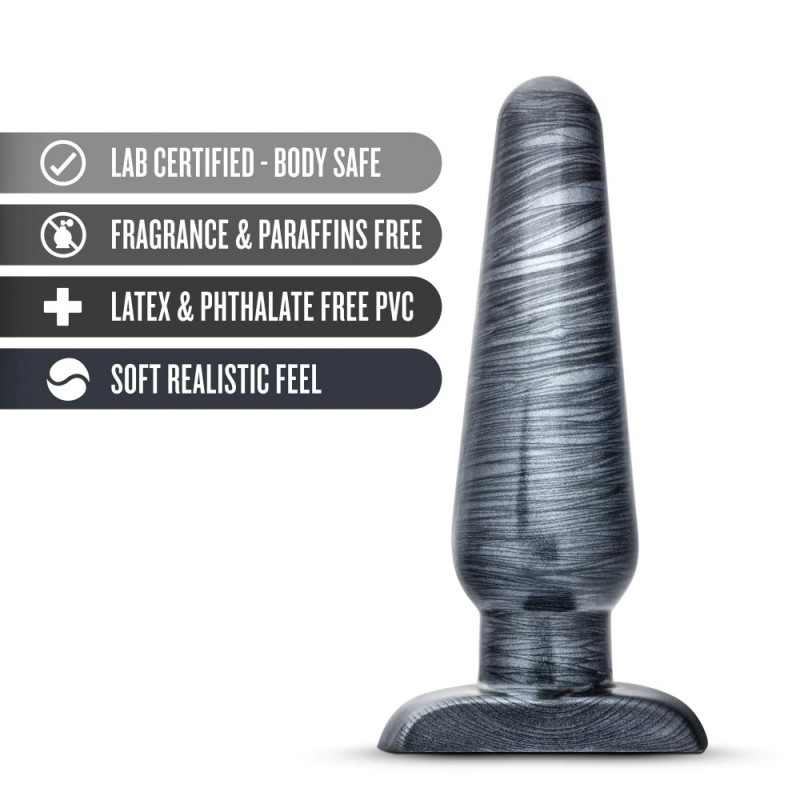 Jet By Blush The Plug Carbon Metallic Black Anal Plug