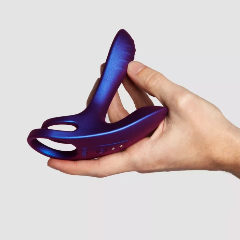 Hueman Infinity Ignite Vibrating Purple Cock Ring