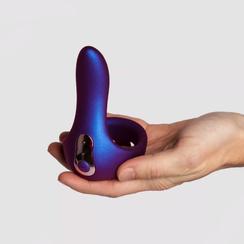 Hueman Eclipse Cock Ring with Vibrating Perineum