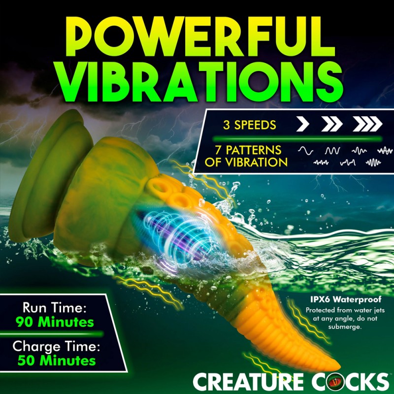 Fantasy Dildo Monstropus 2.0 Vibrating Tentacle Silicone Dildo