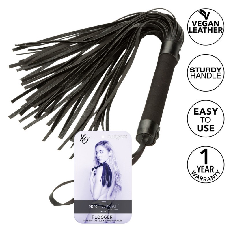 CalExotics Nocturnal Collection Flogger BDSM Whip