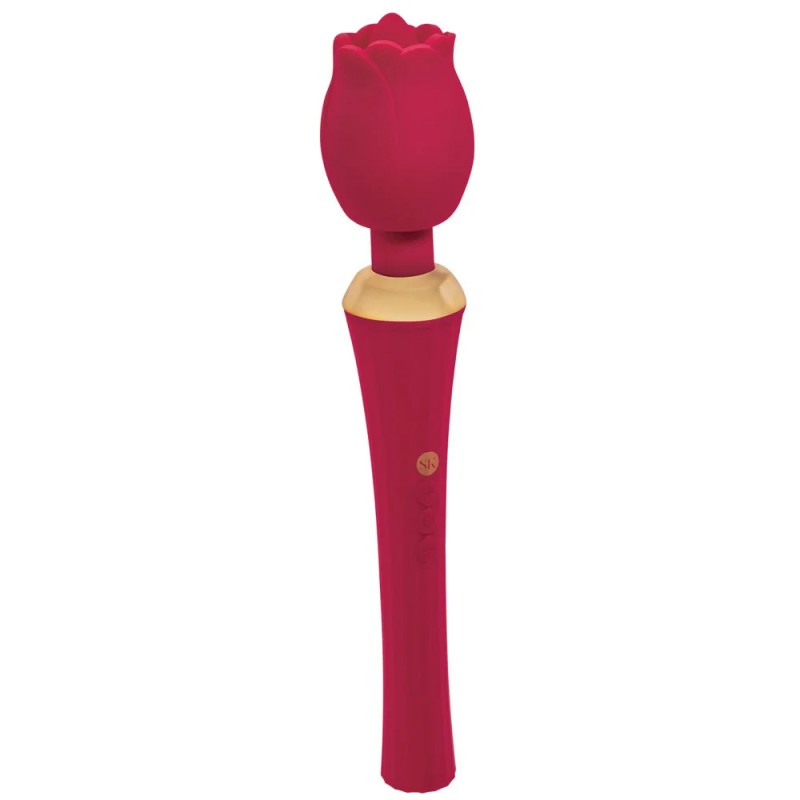 Rosegasm Bouquet Rose Wand with Mini Tongue Stimulator