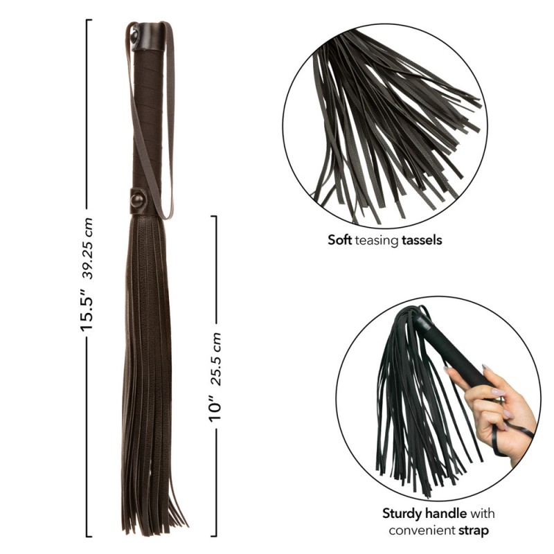 CalExotics Nocturnal Collection Flogger BDSM Whip