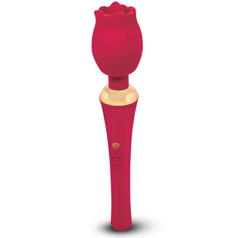 Rosegasm Bouquet Rose Wand with Mini Tongue Stimulator
