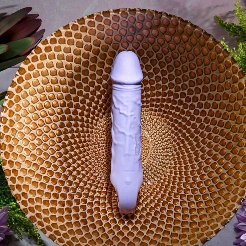 Evolved Novelties Purple Fantasy Vibrating Dildo