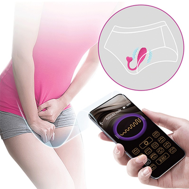 Pretty Love Fisherman Hot Pink Vibrating Egg with APP Remote