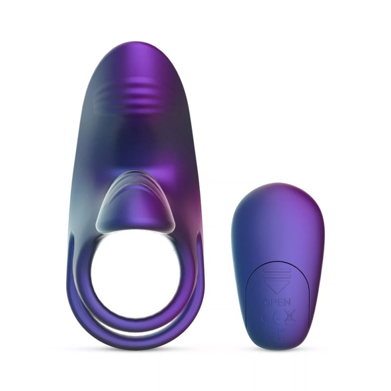 Hueman Infinity Ignite Vibrating Purple Cock Ring