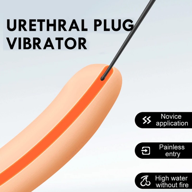 Vibrating Penis Plug Uretheral Sounding Urethral Inserter