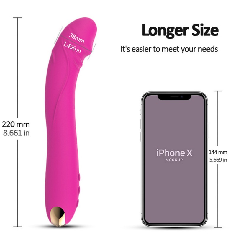 Flexible Curve Dildo G-Spot Vibrator with 10 Vibrations2