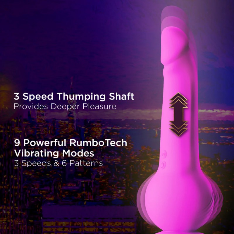 Blush Impressions New York Gyro Quake Vibrating Dildo3Blush I