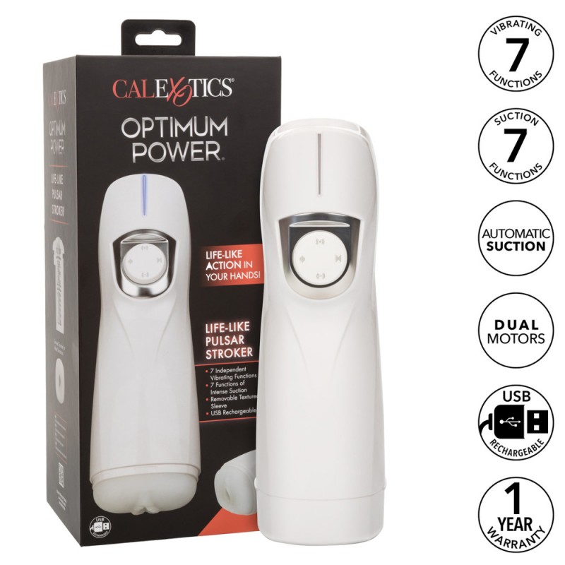 CalExotics Optimum Power Lifelike Pulsar Sucking Vibrating Stroker3