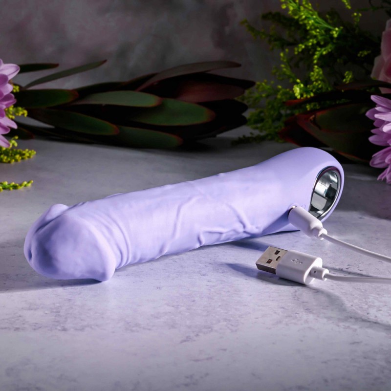 Evolved Novelties Purple Fantasy Vibrating Dildo