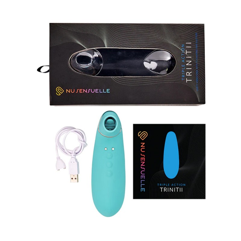 Nu Sensuelle Trinitii 3 in 1 Clit Suction Tongue Vibrator1