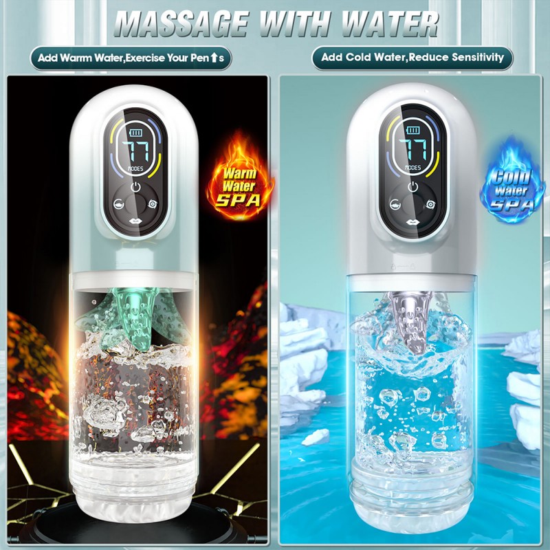 AierLe Water Bath Thrusting Rotating Licking Vibrating Male Masturbator2