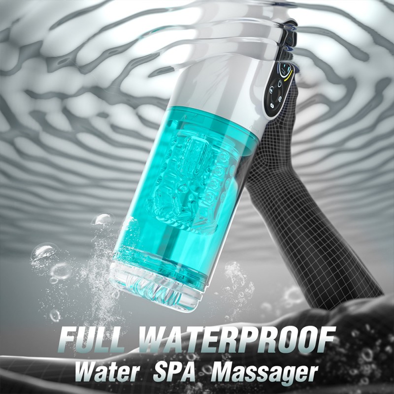 AierLe Water Bath Thrusting Rotating Licking Vibrating Male Masturbator6