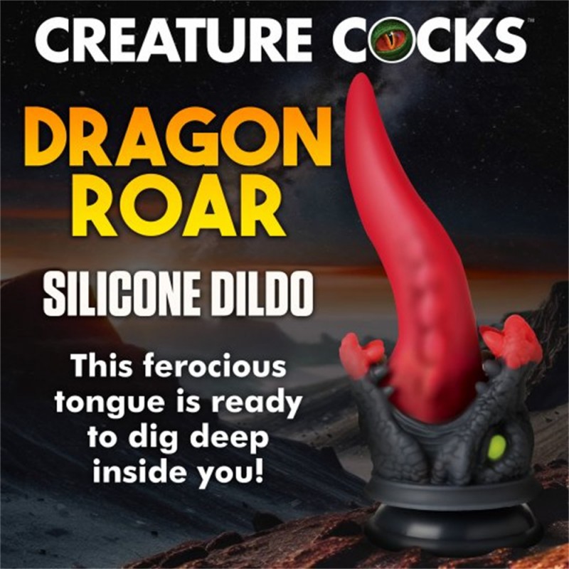 Creature Cocks Dragon Roar Monster Dildo with Suction Cup5