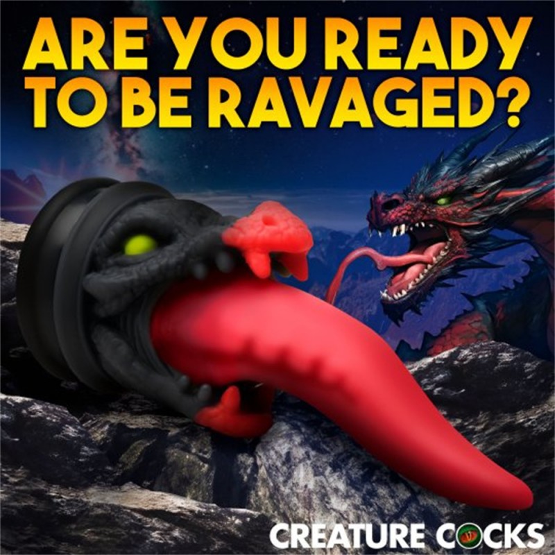 Creature Cocks Dragon Roar Monster Dildo with Suction Cup4