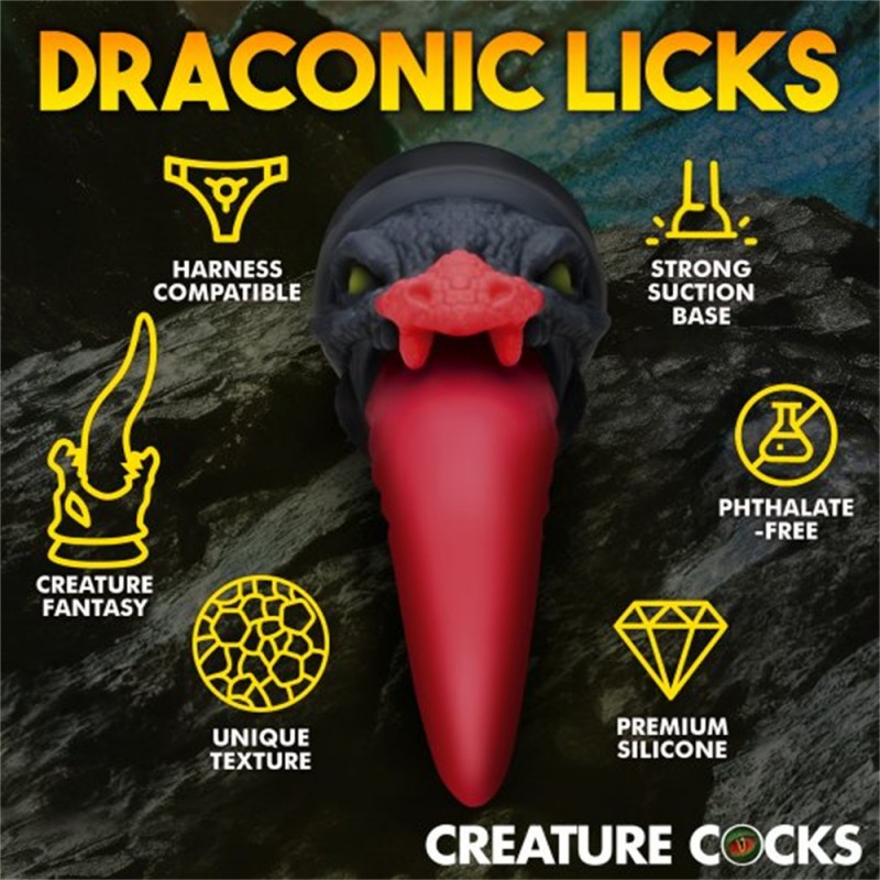 Creature Cocks Dragon Roar Monster Dildo with Suction Cup1